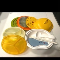 EDISON 離乳食調理器具＆レシピ本 容器 スプーンセットの画像