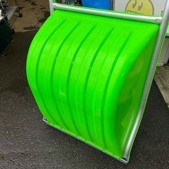 サンコー Sanko スノーダンプ カッターキャリー 深型 グリーン 除雪道具 ママさんダンプ 中古品 ①の画像