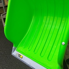 サンコー Sanko スノーダンプ カッターキャリー 深型 グリーン 除雪道具 ママさんダンプ 中古品 ①の画像