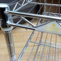 ルミナス 3段スチールラック ミニサイズ 幅45×奥25×高46㎝ キッチン収納 すきま収納 メタルラック　西岡店の画像