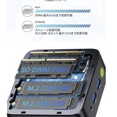 【新品未開封】GMKtec ミニPC ミニパソコン　Ryzen 5 3500U搭載 Win11 Pro16GB+256GB の画像