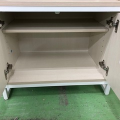 【ドリーム川西店御来店限定】☆ジモティー見たよ♪割引☆  扉収納付き3段ラック  クリーニング済み 【99560000035252】の画像