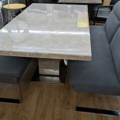 東京インテリア 大理石ダイニングテーブルセットの画像