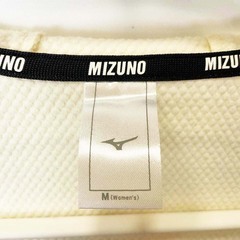 ミズノ テックシールドジャケット フーディ M オフホワイト 32MC2860 レディース MIZUNO スポーツウェア 防風 ストレッチ 撥水の画像