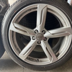 アウディ　AUDI Q5純正　RONAL 20インチ8.5j+33 ブリヂストン ランフラットタイヤ 255\45rf20 4本　pcd112/5h a6 a7 rs6 s6 s7 s8 a8 a4の画像
