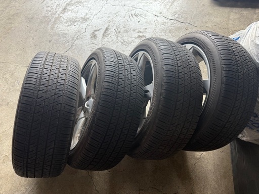 アウディ　AUDI Q5純正　RONAL 20インチ8.5j+33 ブリヂストン ランフラットタイヤ 255\45rf20 4本　pcd112/5h a6 a7 rs6 s6 s7 s8 a8 a4
