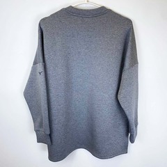 ミズノ ストレッチスウェットクルー M グレー杢 32MCA332 レディース MIZUNO トレーナー オーバーサイズの画像