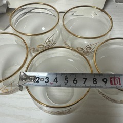 ガラス金縁55セットの画像