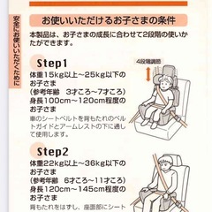 中古★Combi ジュニアシート + シート保護マットの画像