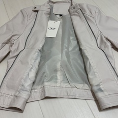 新品未使用  レザージャケット ライダースジャケット 裏地付 XLの画像