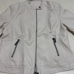 新品未使用  レザージャケット ライダースジャケット 裏地付 XLの画像