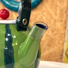 スイカ ケトル やかん 琺瑯 ほうろう キッチン雑貨 インテリア かわいい レトロ デザインケトル アウトドア キャンプ kettle watermelon enamel kitchen vintageの画像