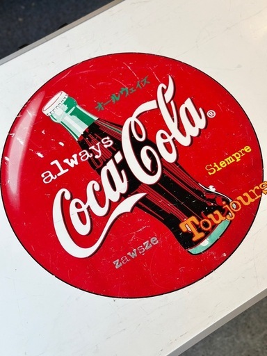 《売約済》コカコーラ CocaCola コーク テーブル 折りたたみ フォールディング アウトドア キャンプ レジャー ビンテージ ア
