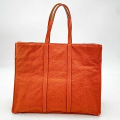 マーガレットハウエル MARGARET HOWELL idea トートバッグ コットン オレンジ レディースの画像