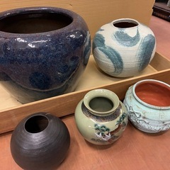★一つ 1500円★陶器・花瓶・壺・植木鉢※商品の状態や寸法等は現物にてご確認ください。の画像