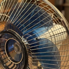 ASAGAO アサガオ 扇風機 レトロ 昭和家電 ビンテージ レトロ家電 卓上扇風機 ファン インテリア 什器 electric fan vintage showaの画像
