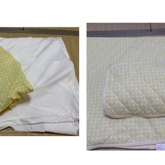 ベビー布団　きりん刺繍の画像