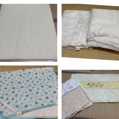 ベビー布団　きりん刺繍の画像