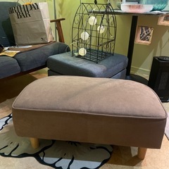 最終お値下げ✨コロンと可愛らしいミニオットマンの画像