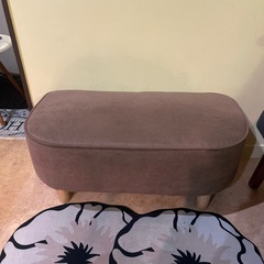 最終お値下げ✨コロンと可愛らしいミニオットマンの画像