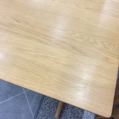 【リビングでもダイニング使える】 ダイニングセット　無印良品　MUJI　食卓テーブルセット　イス2脚　ベンチ1脚　布座面：ナチュラルの画像