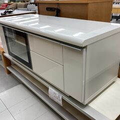 ★リユースのサカイ千葉中央店★  TV台 白（一部黒） H46×D45×W125 クリーニング済み TC5387の画像