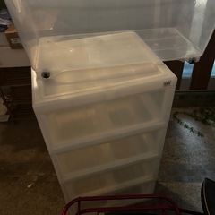 美品　クリア収納の画像
