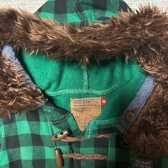 ラグマート　90 グリーンチェック柄パーカーの画像