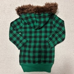 ラグマート　90 グリーンチェック柄パーカーの画像