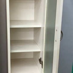 【ドリーム川西店御来店限定】☆ジモティー見たよ♪割引☆  1枚扉食器棚  クリーニング済み 【99560000033306】の画像