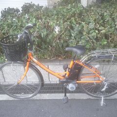 電動26インチ 税別￥36.182- 新基準パナソニック　Agiris　8.9Ah 電動自転車　３ヶ月保証　オレンジ1115の画像