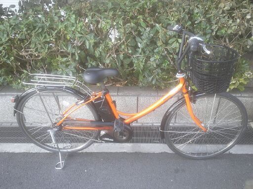 電動26インチ 税別￥36.182- 新基準パナソニック　Agiris　8.9Ah 電動自転車　３ヶ月保証　オレンジ1115