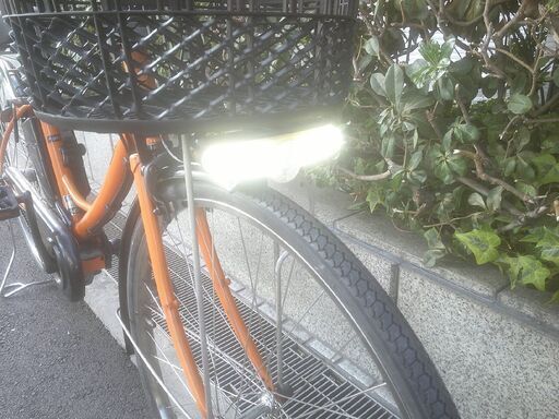 電動26インチ 税別￥36.182- 新基準パナソニック　Agiris　8.9Ah 電動自転車　３ヶ月保証　オレンジ1115