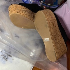 新品★ウェッジソール サンダルの画像