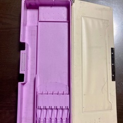 ボンボンリボン　筆箱　ピンク　うす紫の画像