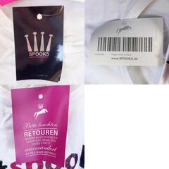 【未使用】SPOOKS スプークス Maren Shirt 半袖Tシャツ S ホワイト レディース 乗馬 馬術の画像