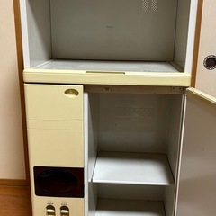 米びつ付きレンジ台の画像