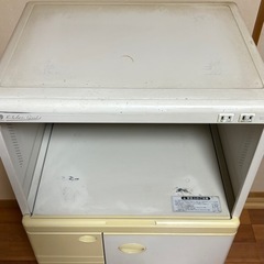 米びつ付きレンジ台の画像