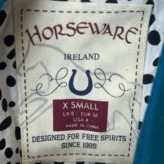 【未使用】HORSEWARE Flamboro Polo 半袖ポロシャツ XS Teal レディース 乗馬 馬術の画像