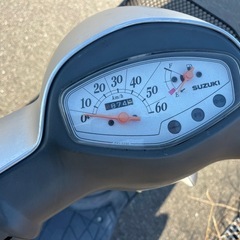 【New】実働 BT新品 スズキ CA45A レッツ4 4スト原付 4ストインジェクション スクーター シルバーの画像