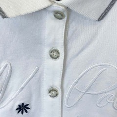 【未使用】HV POLO 半袖 ポロシャツ Nova S ホワイト 115881 レディース 乗馬 馬術の画像