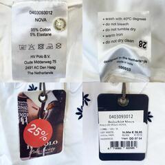 【未使用】HV POLO 半袖 ポロシャツ Nova S ホワイト 115881 レディース 乗馬 馬術の画像