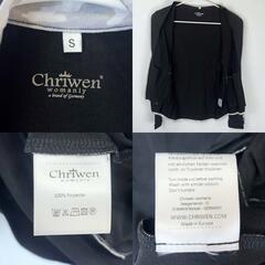 【未使用】Chriwen クリューベン Closer ジップアップシャツ 長袖 S ブラック CW-18-07 レディース 乗馬 馬術の画像