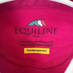 【未使用】エクイライン EQUILINE 半袖 ポロシャツ XS ピンク H00709 レディース 乗馬 馬術の画像