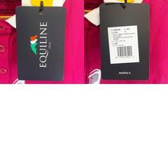 【未使用】エクイライン EQUILINE 半袖 ポロシャツ XS ピンク H00709 レディース 乗馬 馬術の画像