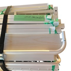 NITORI ヘッドボート付 コンセント付 簡易ベッド メタルフレーム ホワイトの画像