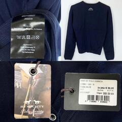 【未使用】HV POLO カーディガン JESSICA ニット S ネイビー 115880 レディース 乗馬 馬術の画像