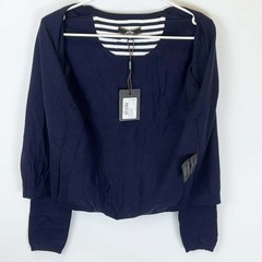 【未使用】HV POLO カーディガン JESSICA ニット S ネイビー 115880 レディース 乗馬 馬術の画像