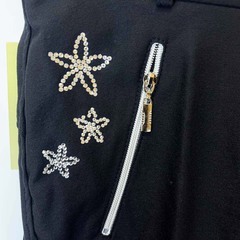 【未使用】Chriwen クリューベン キュロット パンツ ニーグリップ MICRO BREECHES 40 ブラック レディース 乗馬ズボン 馬術の画像