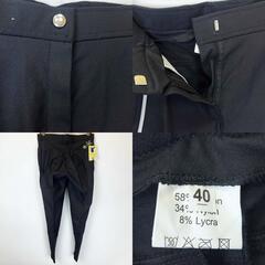 【未使用】Chriwen クリューベン キュロット パンツ ニーグリップ MICRO BREECHES 40 ブラック レディース 乗馬ズボン 馬術の画像
